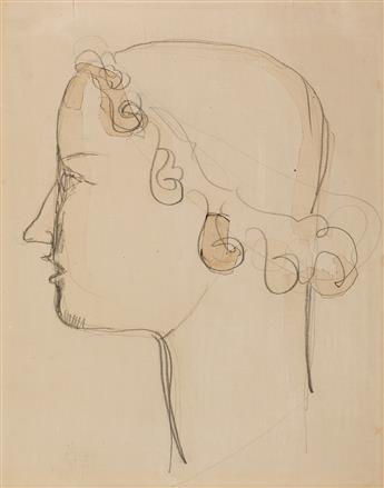 ELIE NADELMAN Female Classical Head in Profile.
